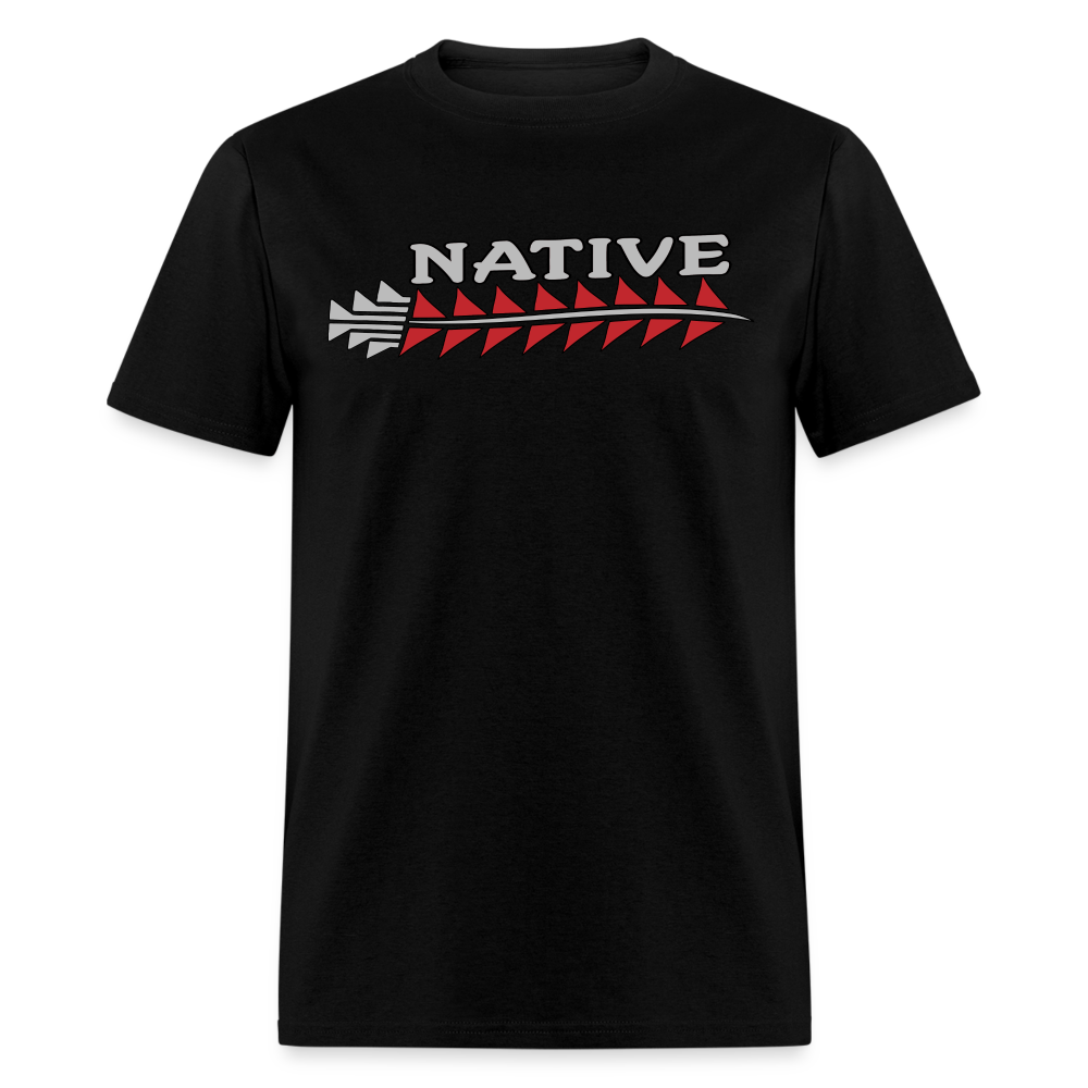 Native Sturgeon Horizontal Unisex Classic T-Shirt - black