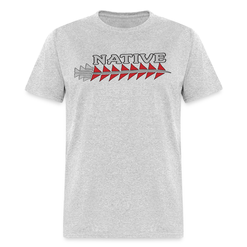 Native Sturgeon Horizontal Unisex Classic T-Shirt - heather gray