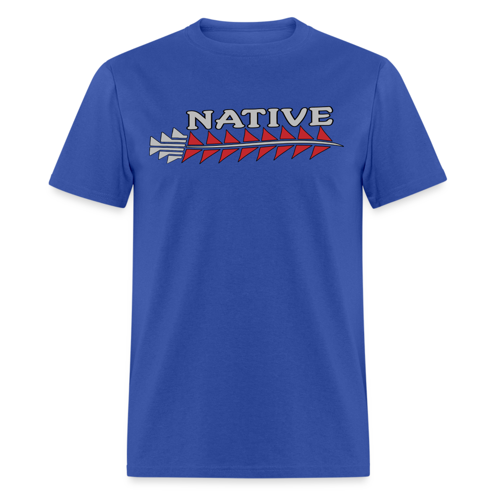Native Sturgeon Horizontal Unisex Classic T-Shirt - royal blue