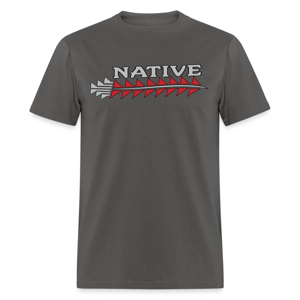 Native Sturgeon Horizontal Unisex Classic T-Shirt - charcoal