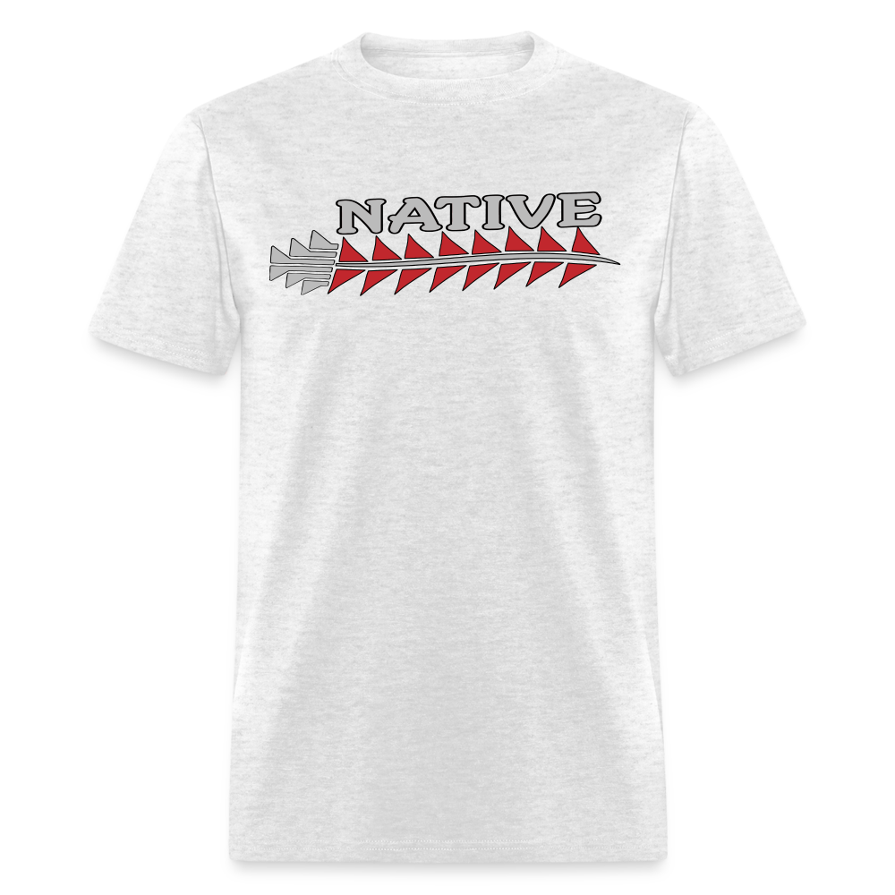 Native Sturgeon Horizontal Unisex Classic T-Shirt - light heather gray