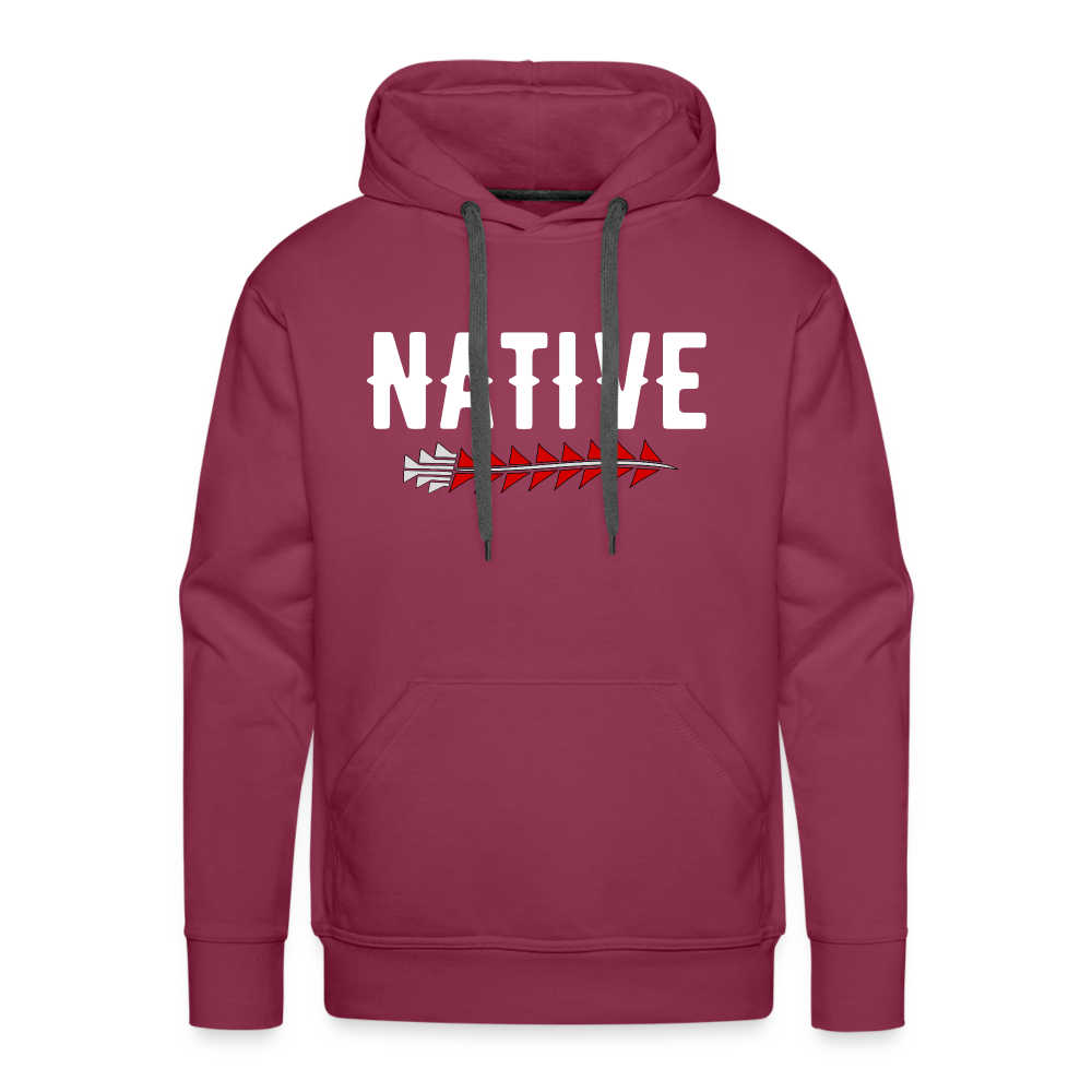 Native Sturgeon Men’s Premium Hoodie - burgundy