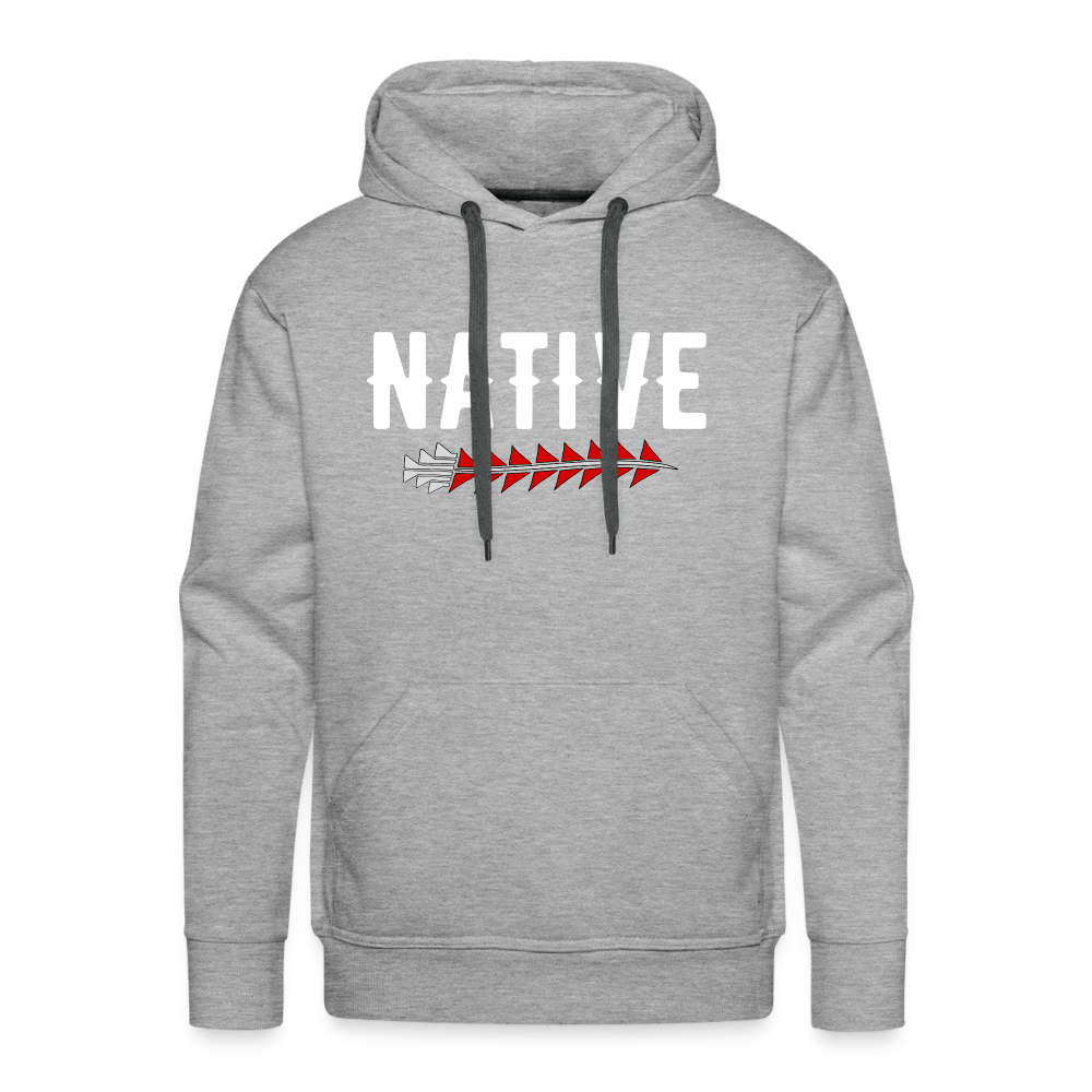 Native Sturgeon Men’s Premium Hoodie - heather grey