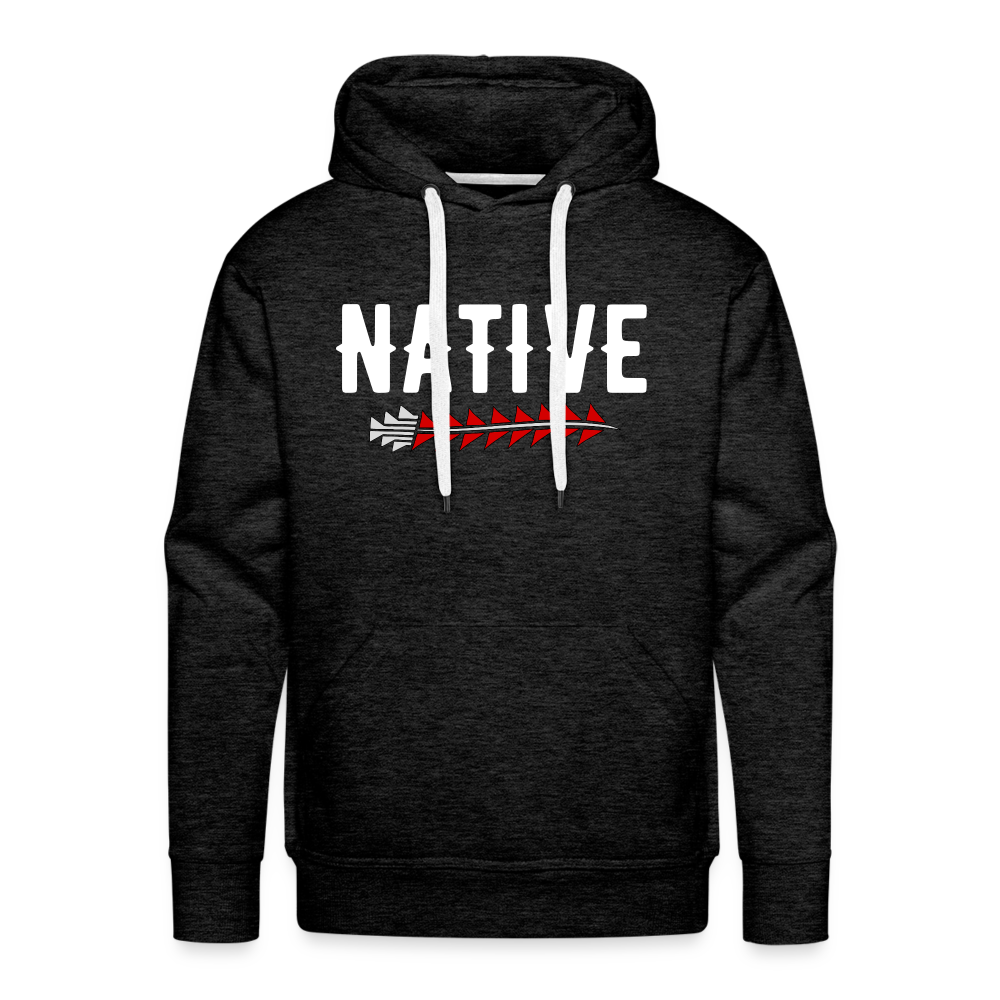 Native Sturgeon Men’s Premium Hoodie - charcoal grey