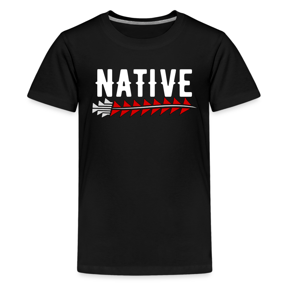 Native Sturgeon Kids' Premium T-Shirt - black
