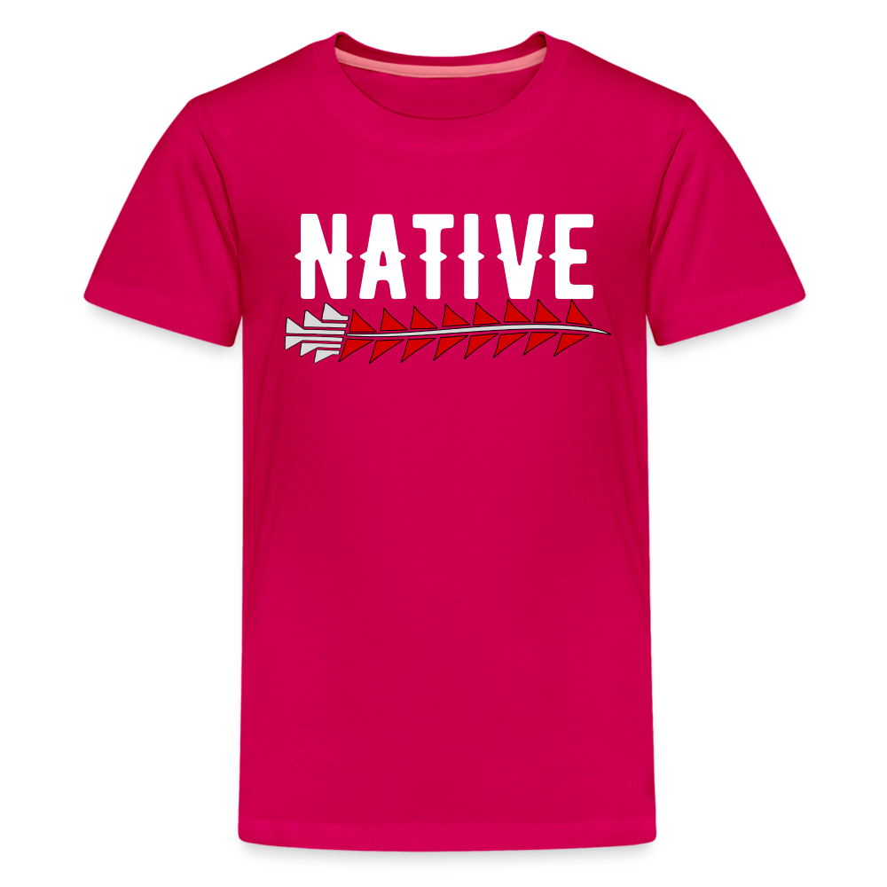 Native Sturgeon Kids' Premium T-Shirt - dark pink