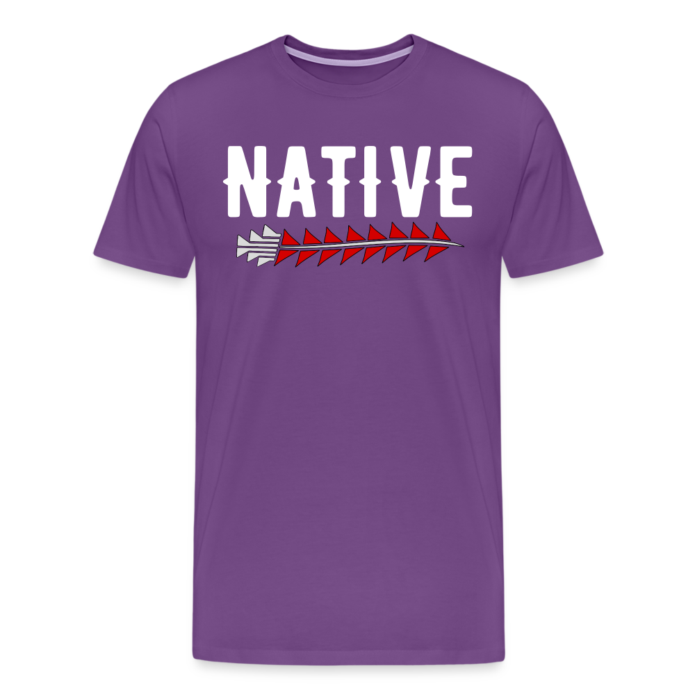 Native Sturgeon Men's Premium T-Shirt - purple