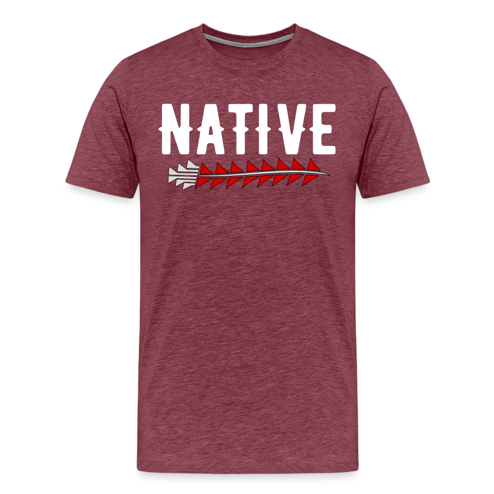 Native Sturgeon Men's Premium T-Shirt - heather burgundy