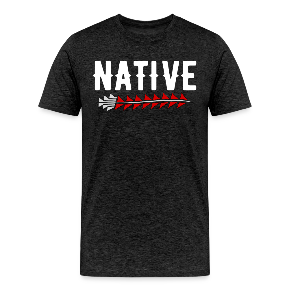 Native Sturgeon Men's Premium T-Shirt - charcoal grey
