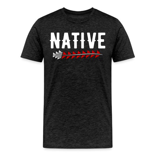 Native Sturgeon Men's Premium T-Shirt - charcoal grey