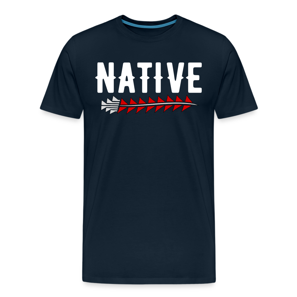 Native Sturgeon Men's Premium T-Shirt - deep navy