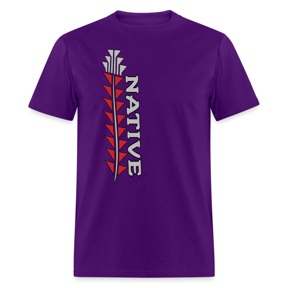 Native Sturgeon Vertical Unisex Classic T-Shirt - purple