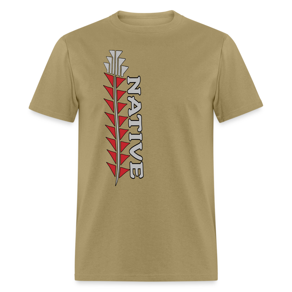 Native Sturgeon Vertical Unisex Classic T-Shirt - khaki