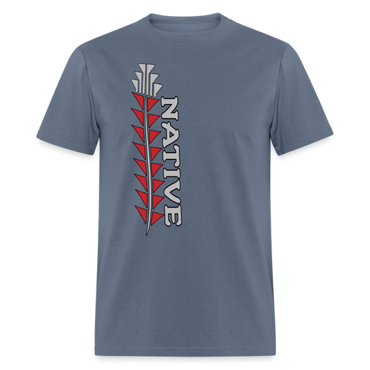 Native Sturgeon Vertical Unisex Classic T-Shirt - denim