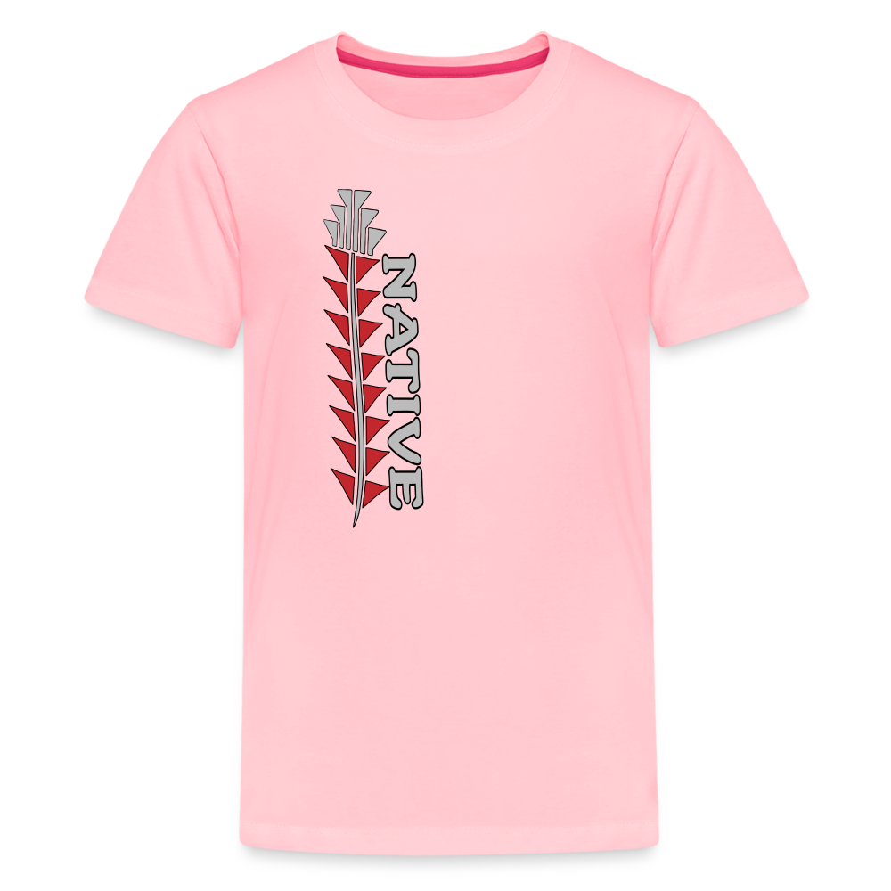 Native Sturgeon Vertical Kids' Premium T-Shirt - pink