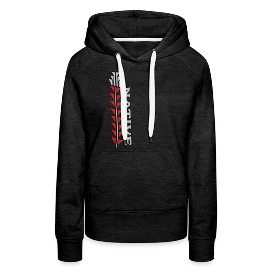 Native Sturgeon Vertical Women’s Premium Hoodie - charcoal grey