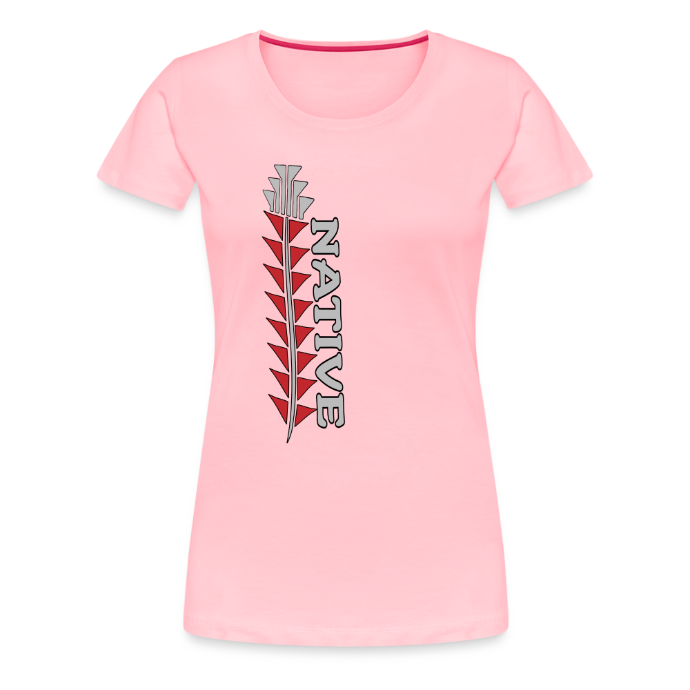 Native Sturgeon Vertical Women’s Premium T-Shirt - pink