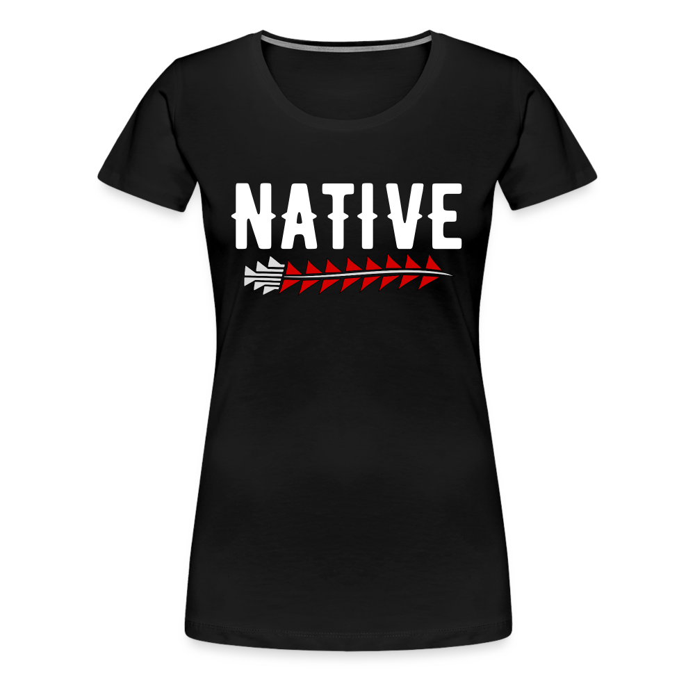 Native Sturgeon Women’s Premium T-Shirt - black
