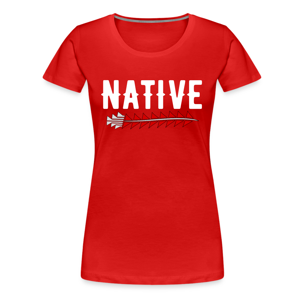 Native Sturgeon Women’s Premium T-Shirt - red