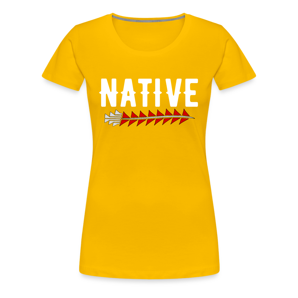 Native Sturgeon Women’s Premium T-Shirt - sun yellow