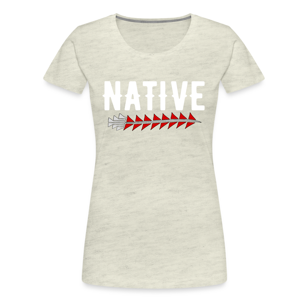 Native Sturgeon Women’s Premium T-Shirt - heather oatmeal
