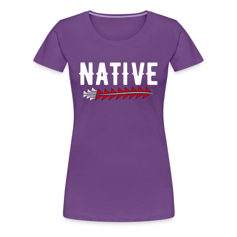 Native Sturgeon Women’s Premium T-Shirt - purple