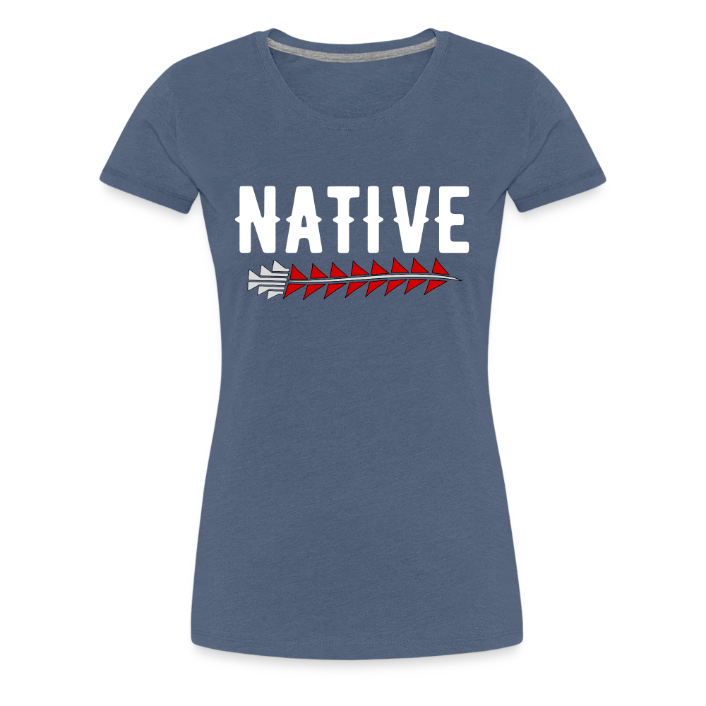 Native Sturgeon Women’s Premium T-Shirt - heather blue