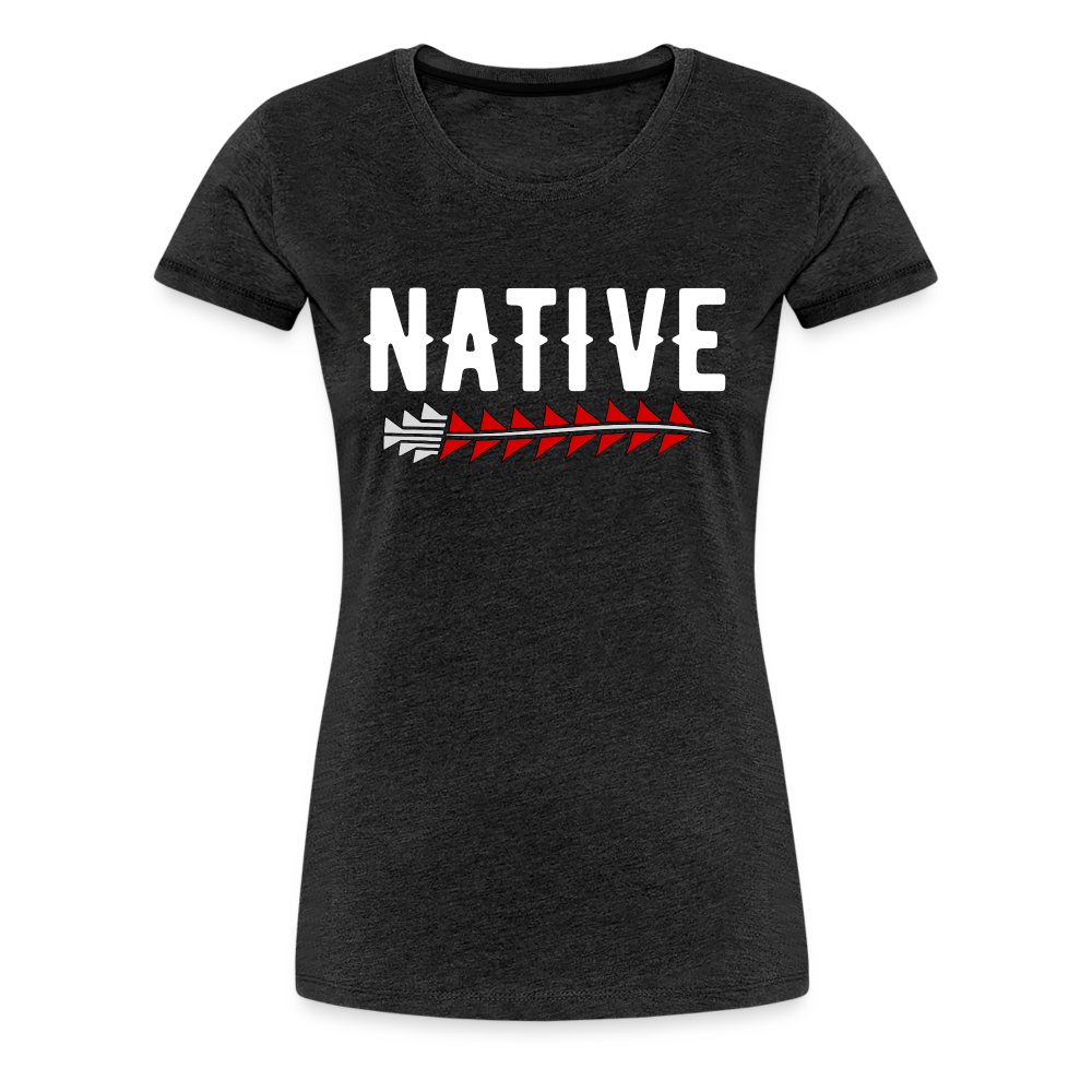 Native Sturgeon Women’s Premium T-Shirt - charcoal grey