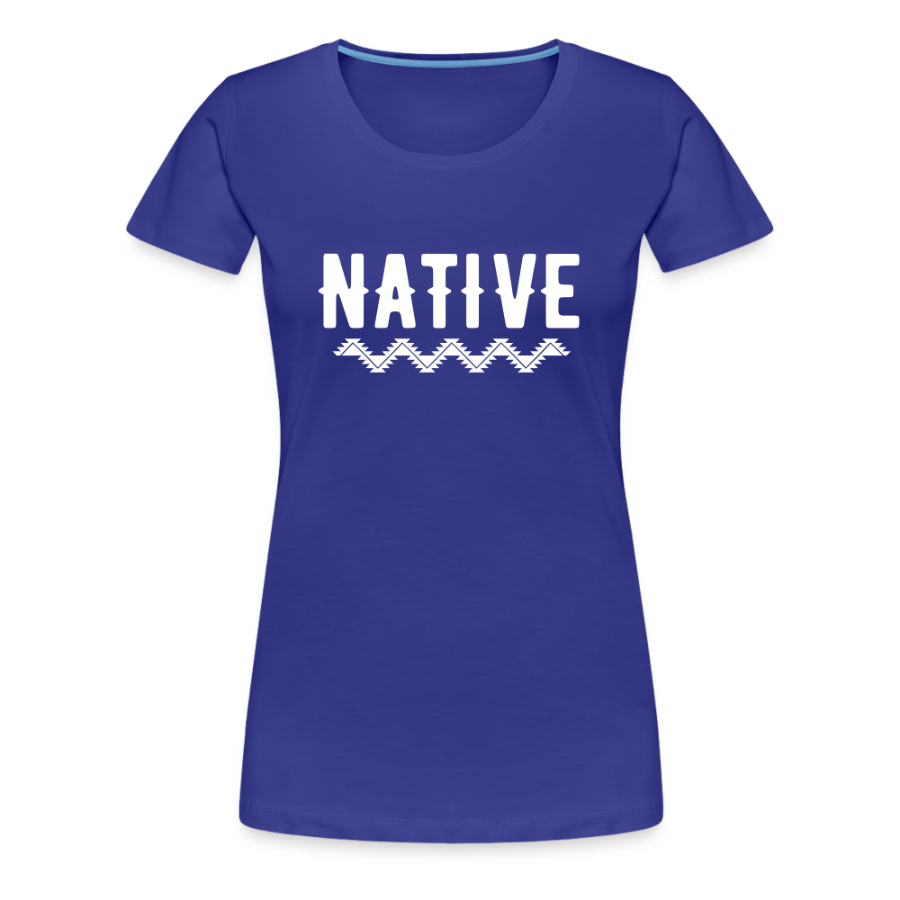 Native Women’s Premium T-Shirt - royal blue