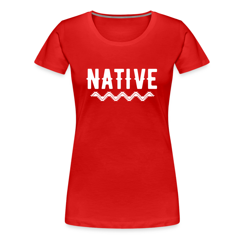 Native Women’s Premium T-Shirt - red