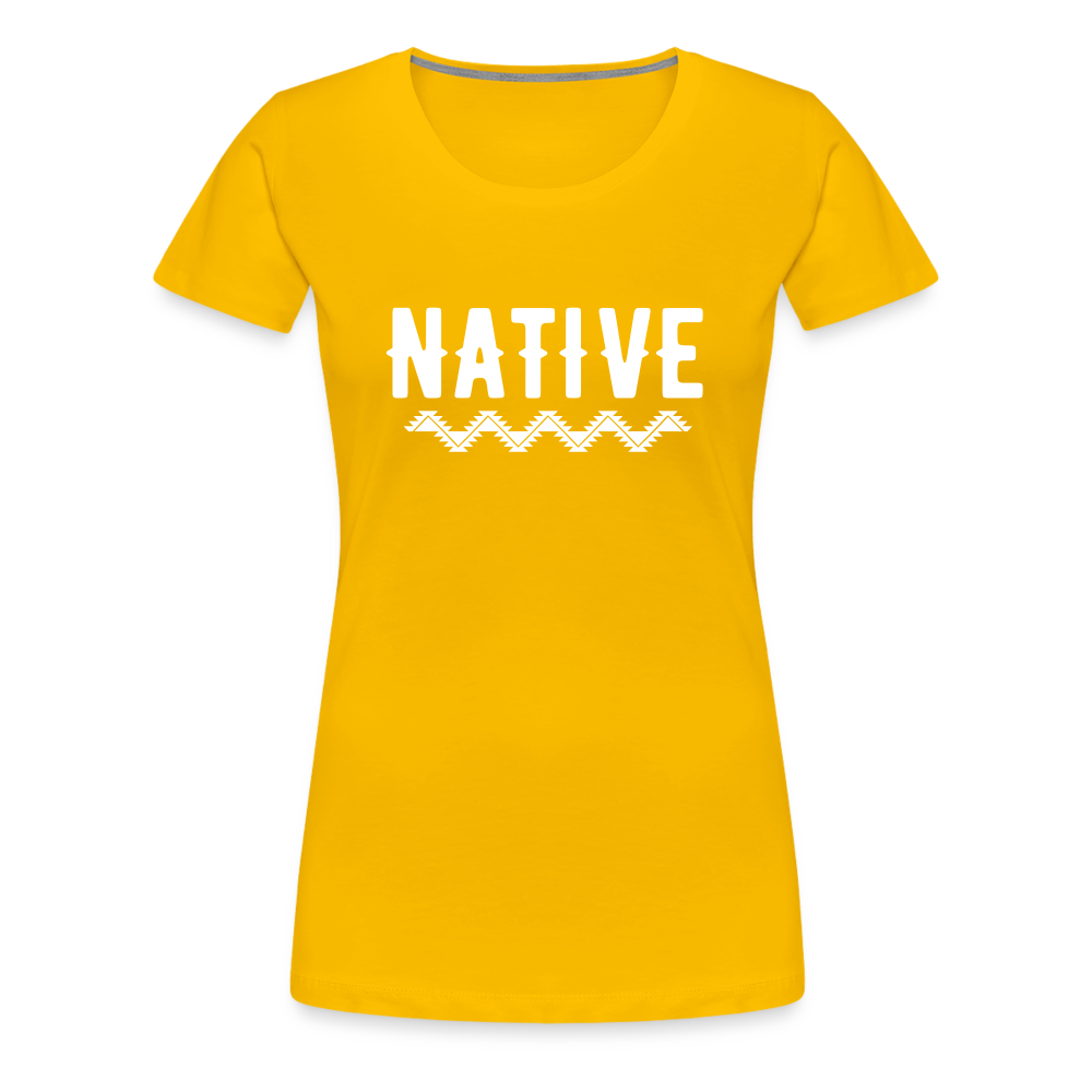 Native Women’s Premium T-Shirt - sun yellow