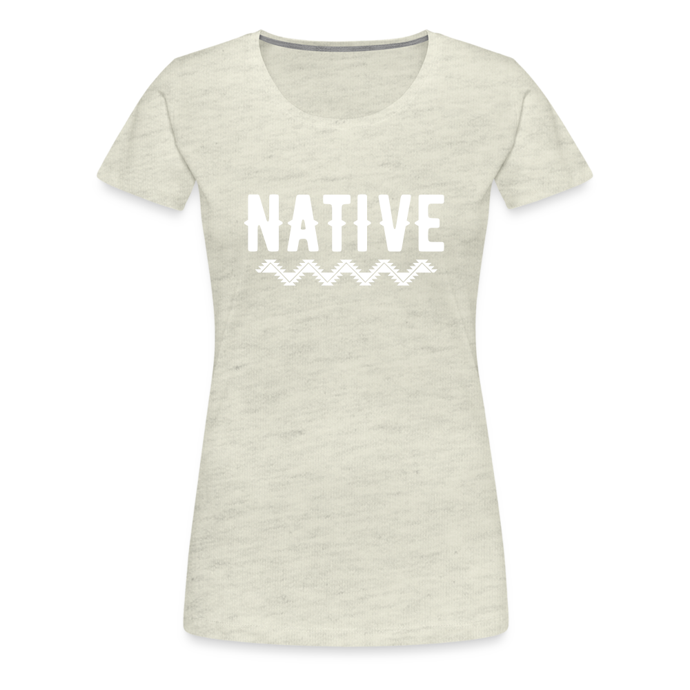 Native Women’s Premium T-Shirt - heather oatmeal