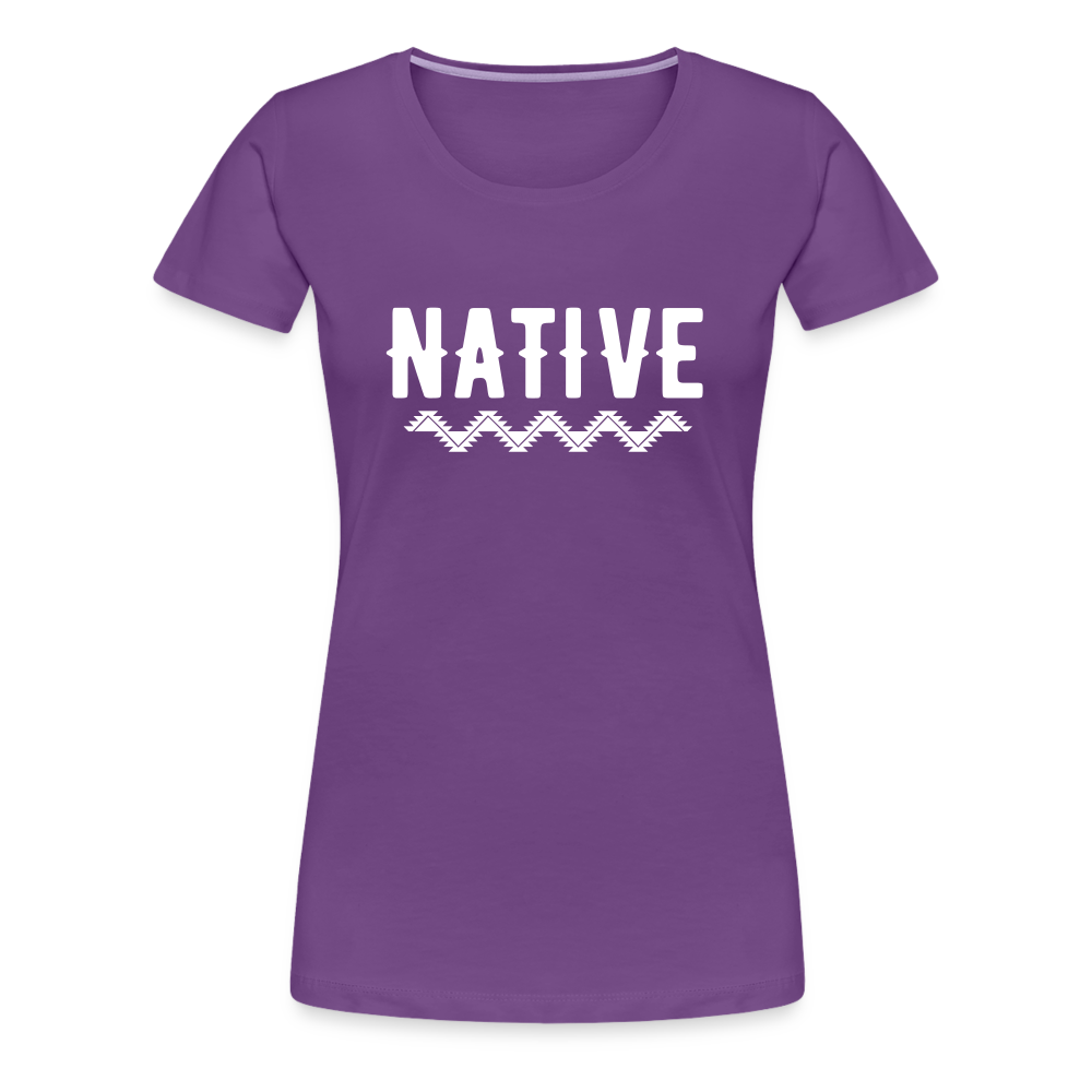 Native Women’s Premium T-Shirt - purple