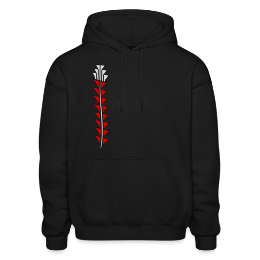 Red Sturgeon Gildan Heavy Blend Adult Hoodie - black