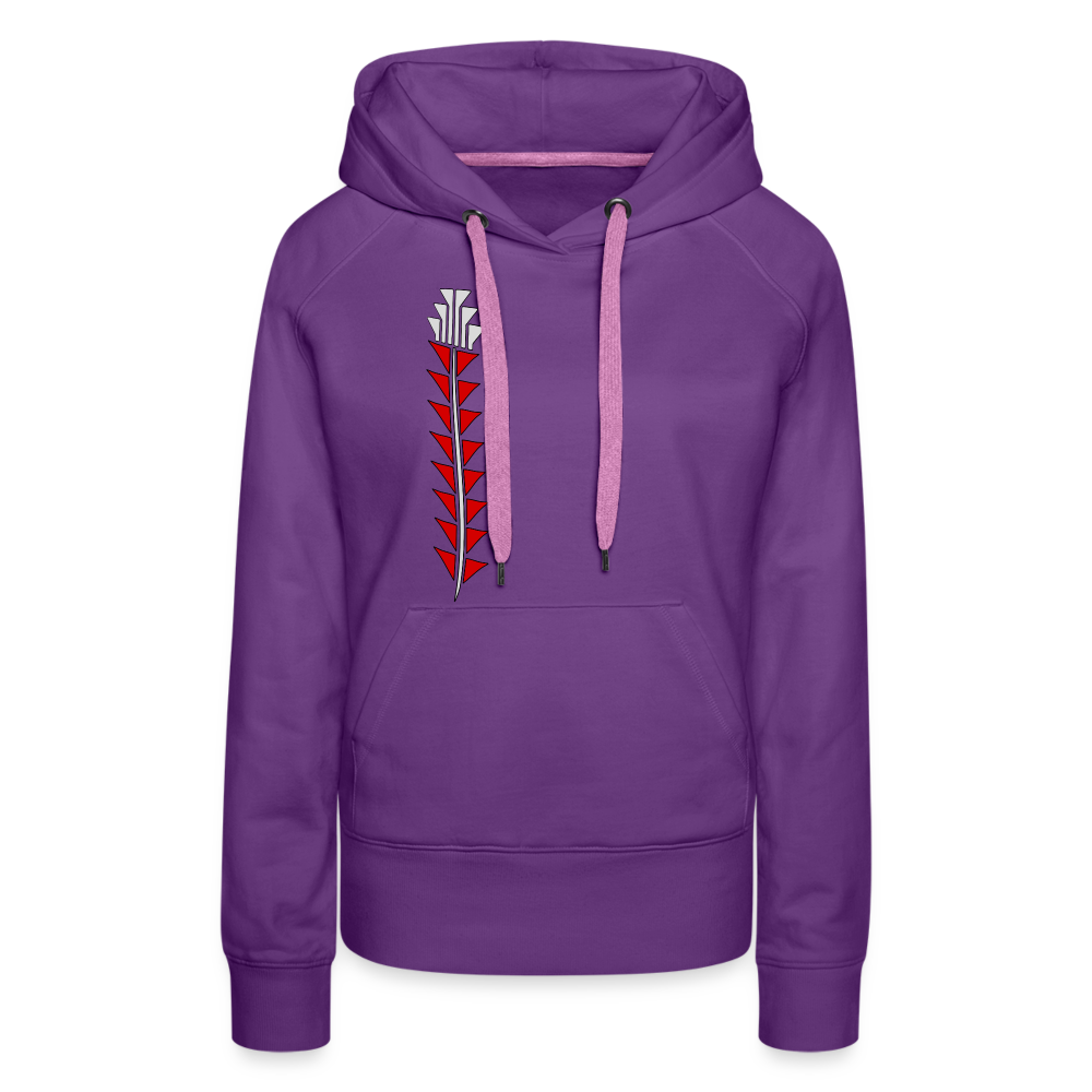 Red Sturgeon Women’s Premium Hoodie - purple 