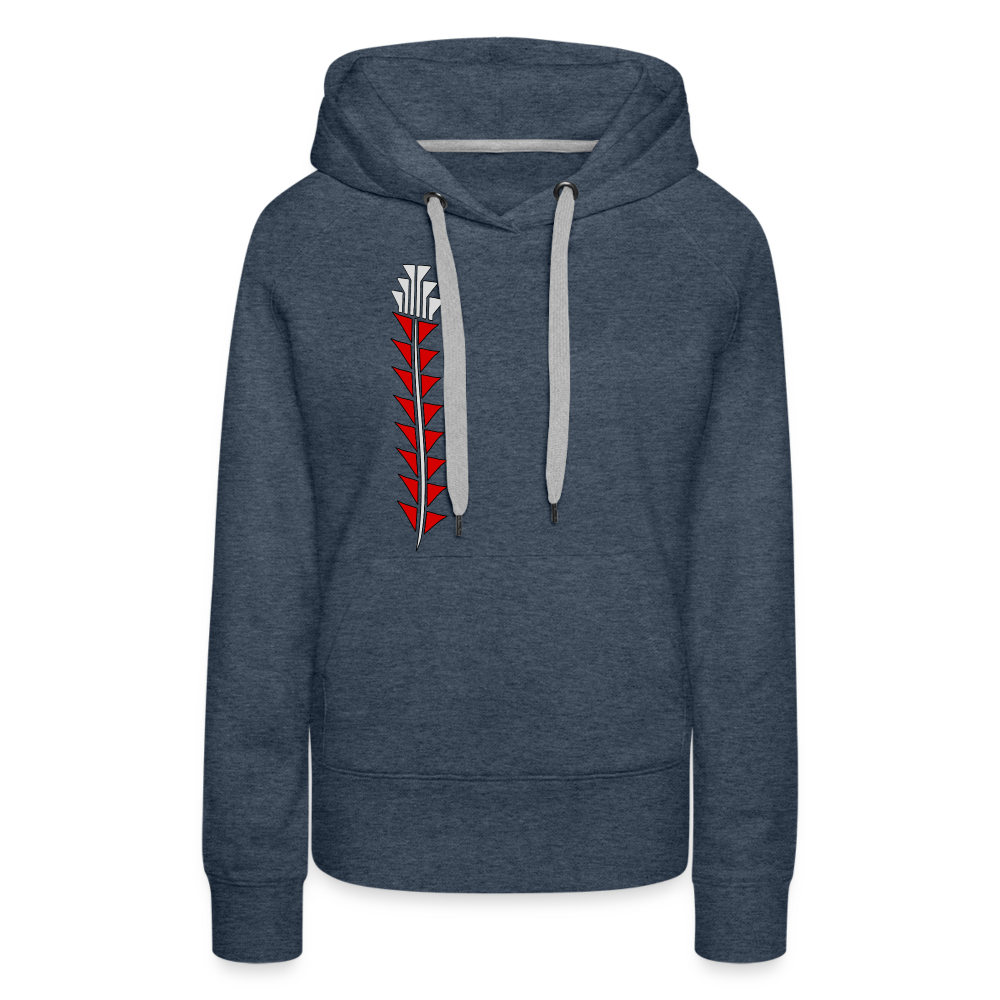 Red Sturgeon Women’s Premium Hoodie - heather denim