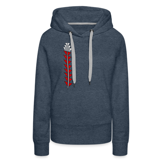 Red Sturgeon Women’s Premium Hoodie - heather denim