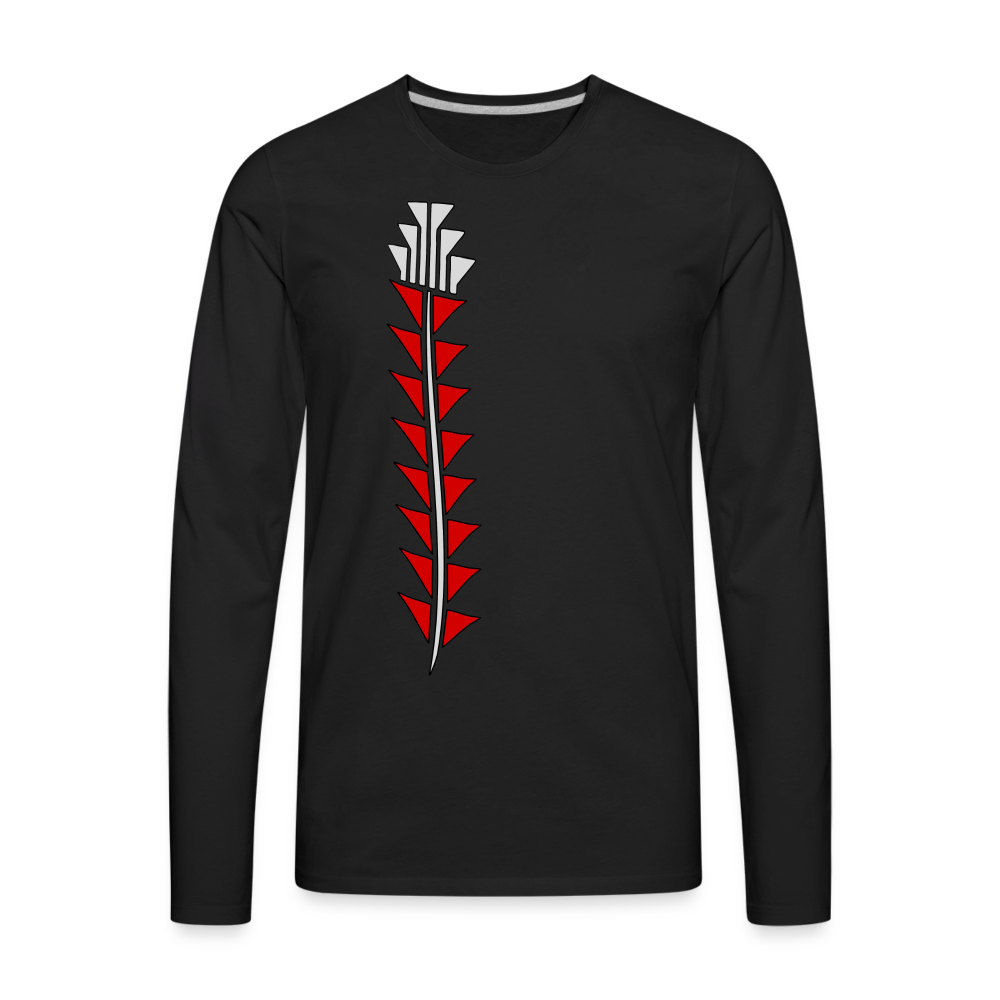 Red Sturgeon Men's Premium Long Sleeve T-Shirt - black