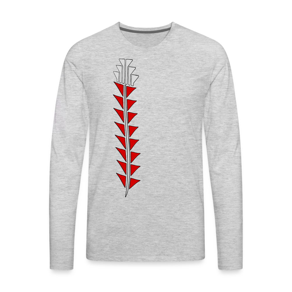 Red Sturgeon Men's Premium Long Sleeve T-Shirt - heather gray