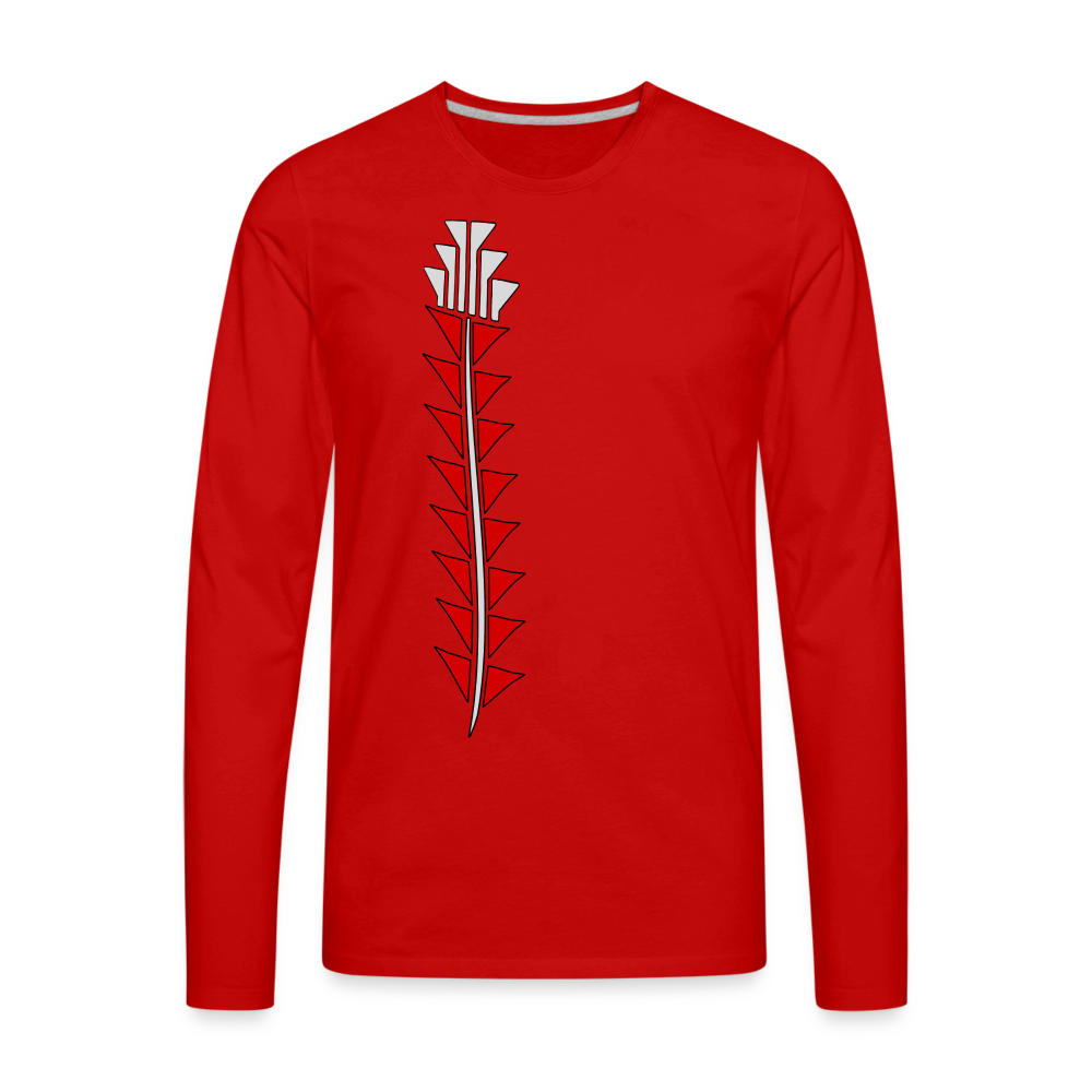 Red Sturgeon Men's Premium Long Sleeve T-Shirt - red