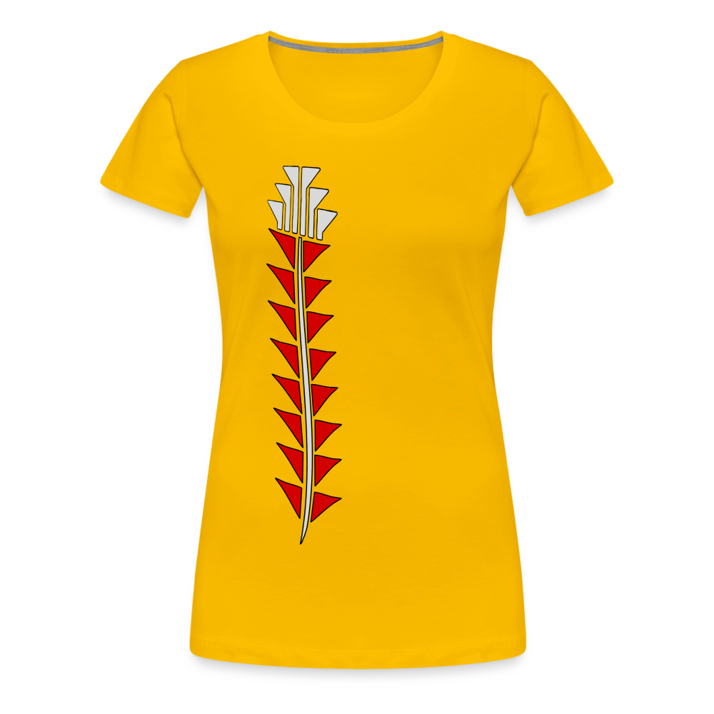 Red Sturgeon Women’s Premium T-Shirt - sun yellow