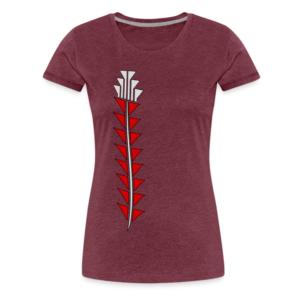 Red Sturgeon Women’s Premium T-Shirt - heather burgundy