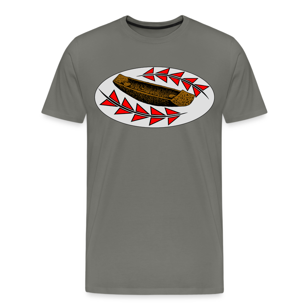 Redwood Canoe Men's Premium T-Shirt - asphalt gray