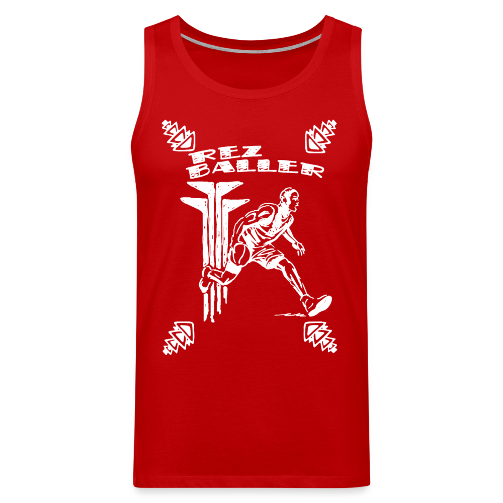 Rez Baller Men’s Premium Tank - red