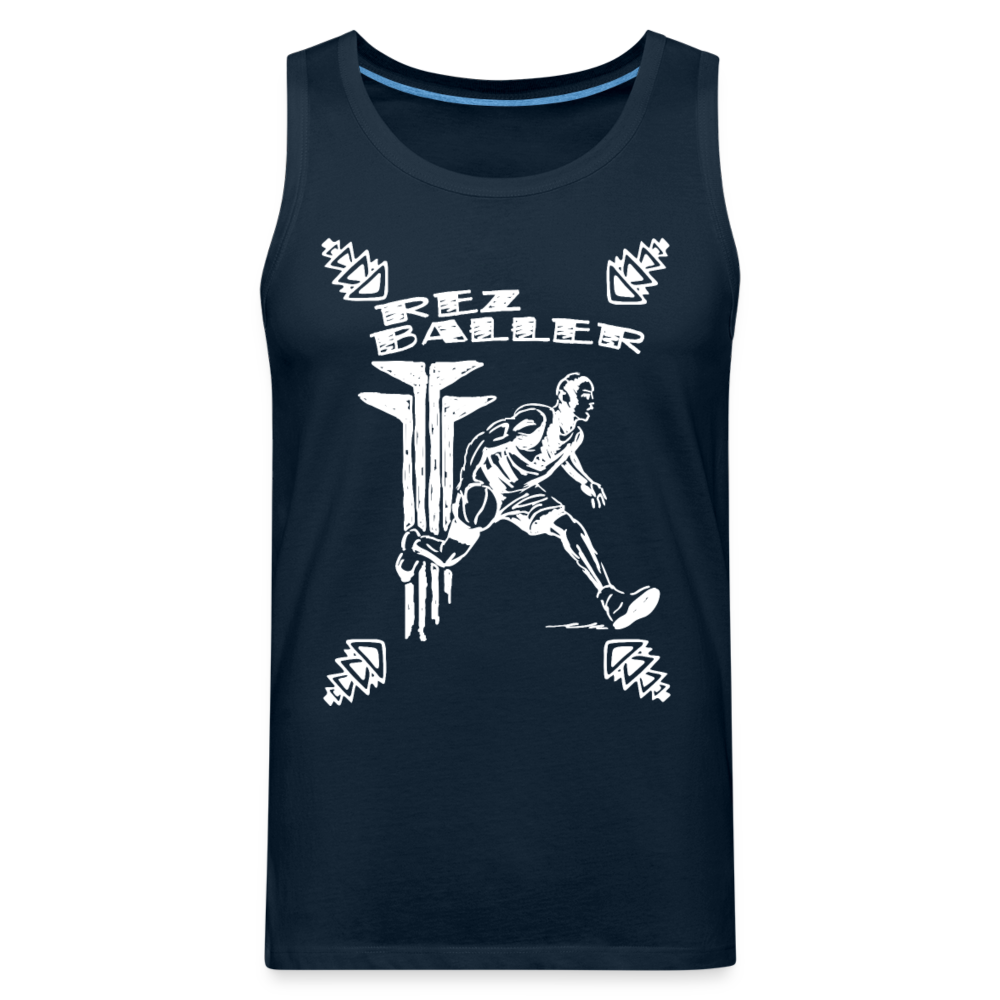 Rez Baller Men’s Premium Tank - deep navy