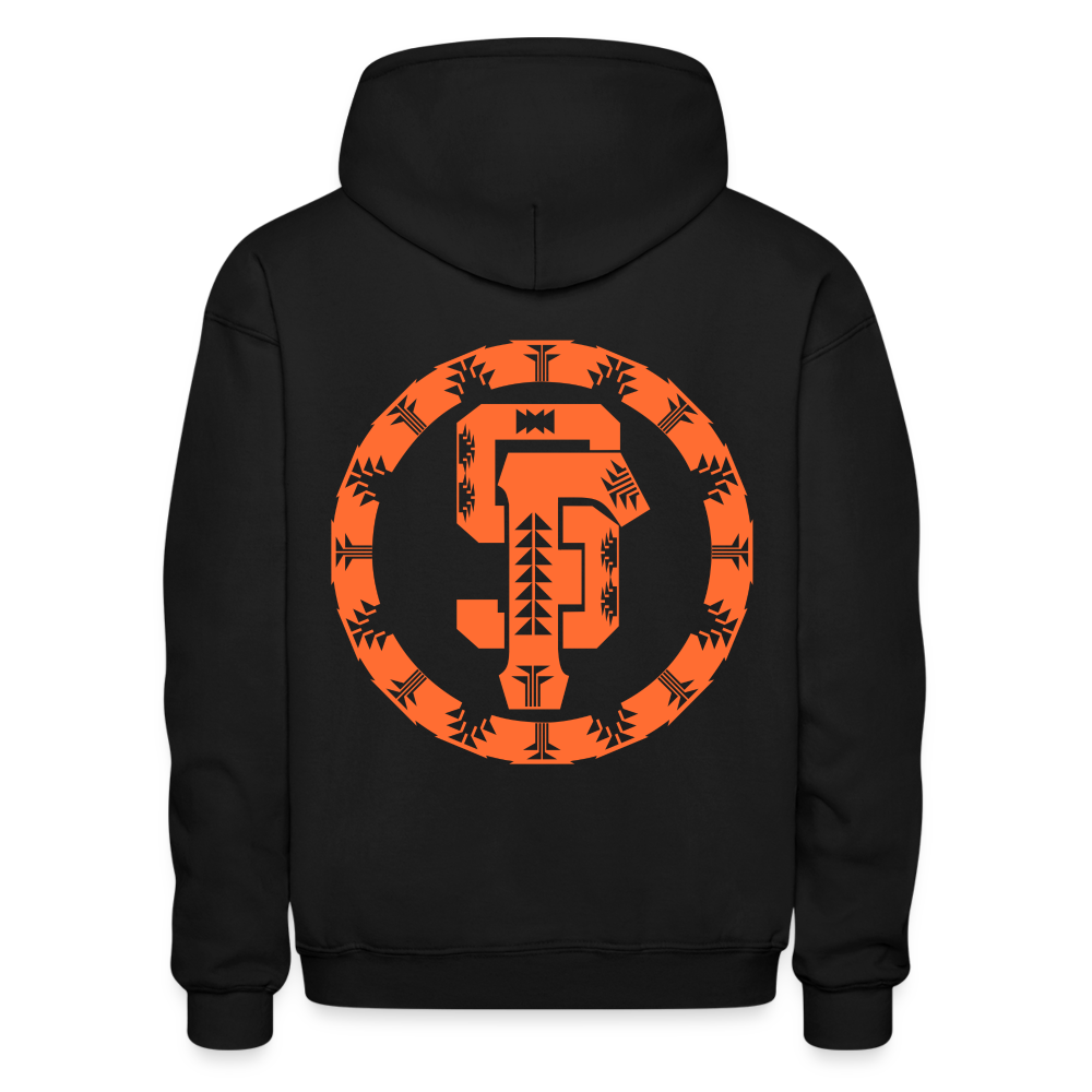 SF Native Gildan Heavy Blend Adult Hoodie - black