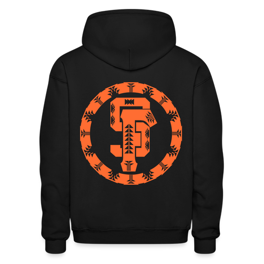 SF Native Gildan Heavy Blend Adult Hoodie - black