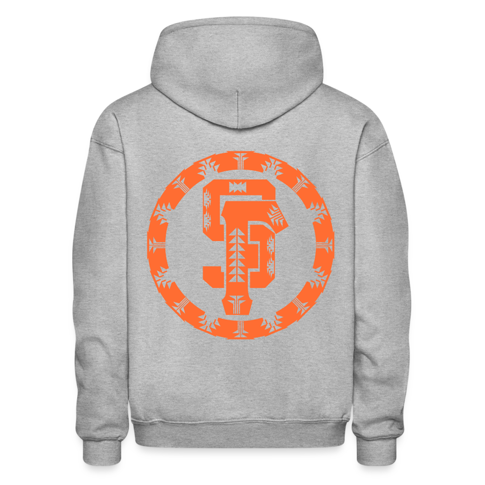 SF Native Gildan Heavy Blend Adult Hoodie - heather gray