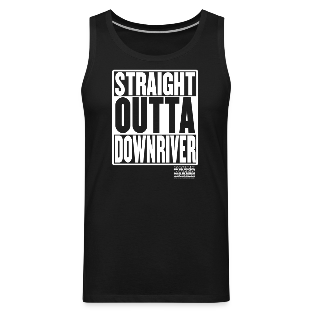 Straight Outta Downriver Men’s Premium Tank - black
