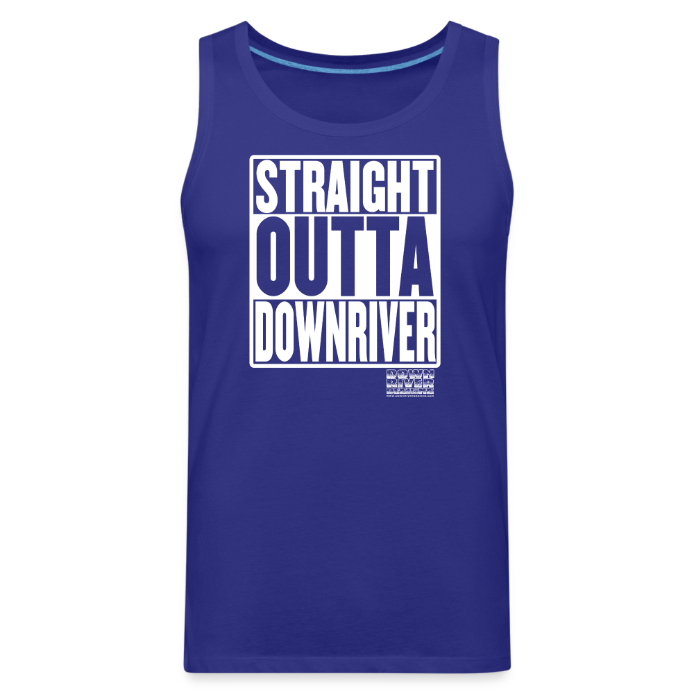 Straight Outta Downriver Men’s Premium Tank - royal blue